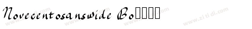 Novecentosanswide Bo字体转换